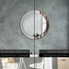 Ø80cm Spiegel - Glasrahmen mit Aufdruck - Wandspiegel Produktbild-Vorschau 5