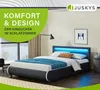 Juskys Polsterbett Sevilla 140 x 200 cm mit Matratze, Produktbild-Vorschau 7