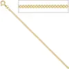 2,1mm Panzerkette Kette Halskette Halsschmuck Goldkette 333 Produktbild-Vorschau 3