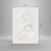 Bilder auf glas - Einteilig - Frau eins Linie - 50x70cm - Produktbild-Vorschau 3