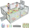 Parc pour bébé BB6402DE-HS, 188 x 157 cm, gris clair Voir les images du produit 1