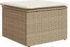 Design 7-tlg. Garten-Sofagarnitur mit Kissen Beige Poly Produktbild-Vorschau 11