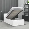 Bett KALYPSO M 90x200 Weiß modern Einzelbett Schlafzimmer Produktbild-Vorschau 3