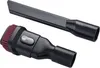 Two vacuum cleaner attachments, a crevice tool and a brush tool, are displayed against a white background. Voir les images du produit