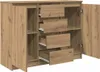 vidaXL Sideboard mit Schubladen Artisan-Eiche 100,5x35x76 Produktbild-Vorschau 5