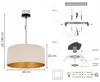 Závesná lampa Stropný svietnik Zlatý zamat Stínidlo Náhľad obrázku produktu 7