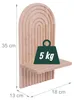 Relaxdays Wandregal, 2er Set, HxBxT: 35 x 18 x 13 cm, Holz, Produktbild-Vorschau 4