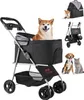 VEVOR Hundewagen 81x46x97 cm, 16,9 kg Tragkraft, faltbarer Produktbild-Vorschau 1