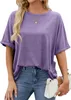 ASKSA Damen T-Shirt Sommer Kurzarm Oversized Rundhals Produktbild-Vorschau 1