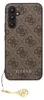 A brown Guess branded phone case with a gold charm attached. Podgląd zdjęcia produktu