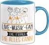 Live-Musik-Fan Geschenk Tasse Becher Die Frau Die Allen Produktbild-Vorschau 1