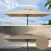 Sonnenschirm 3x3m quadratisch creme Garten Balkon knickbar Produktbild-Vorschau 9