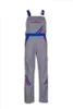 Planam Latzhose Highline Gr. 50 zink/kornblau/rot Produktbild-Vorschau 1