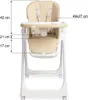 Chaise de salle à manger, petite table Megalo, beige Voir les images du produit 16