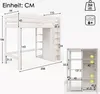 okwish dětská postel patrová postel 90x200 cm se skříní a Náhled obrázku produktu 7
