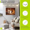ARTland Wandbild Alu für Innen & Outdoor Cappuccino & Produktbild-Vorschau 3
