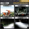 Maska s LED světlometem pro motocykly, oranžová, s Náhled obrázku produktu 8
