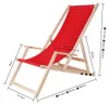 Mucola Strandstuhl mit Armlehnen Strandliege Holz Produktbild-Vorschau 7