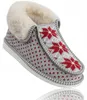 Botas de piel para mujer, forradas con pelo, estampado Vista previa de la imagen del producto 3