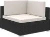 vidaXL 8-tlg. Garten-Lounge-Set mit Auflagen Poly Rattan Produktbild-Vorschau 3