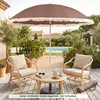 Sonnenschirm 200 cm, Gartenschirm boho mit Fransen, Produktbild-Vorschau 4