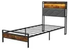 Łóżko metalowe ProximaX 90x200 cm w stylu industrialnym – Podgląd zdjęcia produktu 13
