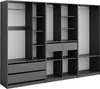 Vicco Kleiderschrank Elmo, 100 x 200 cm 3er Set, Anthrazit Produktbild-Vorschau 1