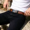STEVENS pasek męski automatyczny skóra naturalna brązowy Podgląd zdjęcia produktu 3