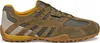 A side view of a single green sneaker. Produktbild-Vorschau