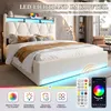 Sweiko 140 x 200 cm Rama łóżka tapicerowanego z Podgląd zdjęcia produktu 3