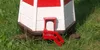 Garten-Leuchtturm - Höhe 1,10 m - rot/weiß - Produktbild-Vorschau 3