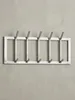Wandgarderobe aus Metall, Elegante Kleiderhakenleiste mit Produktbild-Vorschau 5