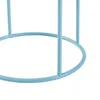 A close-up view of the base of a light blue metal plant stand. Produktbild-Vorschau