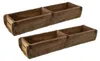 Novaliv 2x drevená debna Vintage 58 x 15 x 10 cm Starý tvar Náhľad obrázku produktu 1