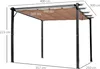 Outsunny Pergola Pavillon mit einstellbarem Stoffdach 3 x 4 Produktbild-Vorschau 3