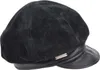 Seeberger weiche Velour- & Glattleder Ballonmütze 100% Leder in schwarz Produktbild-Vorschau