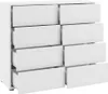 A white dresser with eight drawers, some of which are open. Náhľad obrázku produktu