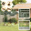 PawHut Hühnerstall Freilaufgehege aus Stahl, 3 x 6 x 1,95 m Produktbild-Vorschau 6