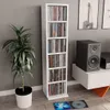 Mobiletto per CD bianco 21x20x88 cm Materiale a base di Anteprima dell’immagine prodotto 1