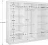 BEAUTYSOFA Schrank mit Lamellen HELIX 240cm - Produktbild-Vorschau 3