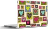 MuchoWow® Laptop Aufkleber Sticker Cover Bohemian - Herzen Produktbild-Vorschau 1