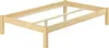 A wooden bed frame on a white background. Produktbild-Vorschau