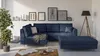 S-STYLE MÖBEL-Ecksofa und Fußhocker mit Holzfüßen im Produktbild-Vorschau 2