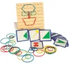 Geoboard geoplan drewniana uk³adanka tworzenie kszta³tów z Náhľad obrázku produktu 14