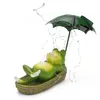 Gartenfiguren, Frosch Figuren Draußen Deko Solar Garten Produktbild-Vorschau 1