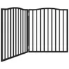 vidaXL 2-tlg. Hundetor Faltbar Schwarz 160 cm Pappelholz Produktbild-Vorschau 1
