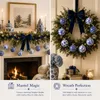 12 Chinoiserie-Kugelornamente, blau-weiß, 6,76 cm, Weihnachtsbaum Produktbild-Vorschau