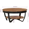Tavolino 65x65x32 cm in legno massiccio di acacia Anteprima dell’immagine prodotto 21
