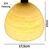 Lampenschirm Glas E14 Fassung Tischlampe Schirm Glas Produktbild-Vorschau 2