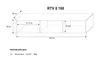 4ALLHOME TV-Schrank 160 cm FELIX TV-Lowboard TV-Möbel Front Produktbild-Vorschau 4